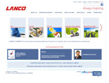 Tablet Screenshot of lancogroup.com